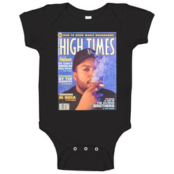 Ice Cube High Times Magazine Cool Weed Kush Stoner Baby One Piece Ice Cube High Times Magazine Cool Weed Kush Stoner Baby One Piece