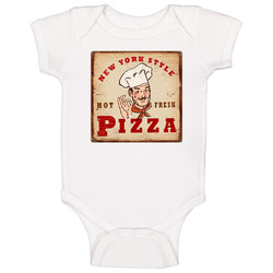 New York Style Pizza Classic Logotshirt Baby One Piece New York Style Pizza Classic Logotshirt Baby One Piece