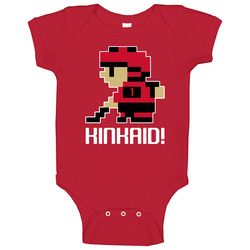 Keith Kinkaid # 1 Tecmo New Jersey Hockey Athlete Fan Baby One Piece Keith Kinkaid # 1 Tecmo New Jersey Hockey Athlete Fan Baby One Piece