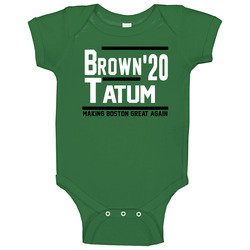 Jaylen Brown Jayson Tatum 2020 Making Boston Great Again Basketball Fan Baby One Piece Jaylen Brown Jayson Tatum 2020 Making Boston Great Again Basketball Fan Baby One Piece