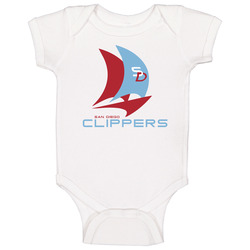 San Diego Clippers Vintage Basketball Baby One Piece San Diego Clippers Vintage Basketball Baby One Piece