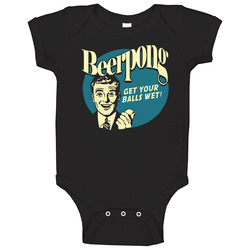 Beer Pong Get Your Balls Wet Funny Baby One Piece Beer Pong Get Your Balls Wet Funny Baby One Piece