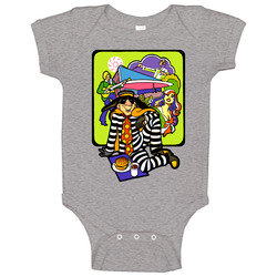 The Hamburglar Retro Old School Baby One Piece The Hamburglar Retro Old School Baby One Piece