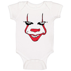 It Pennywise Clown Face Halloween Scary Stephen King Movie Baby One Piece It Pennywise Clown Face Halloween Scary Stephen King Movie Baby One Piece