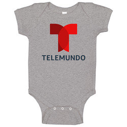 Telemundo Logo American Spanish Tv Network Fan Raglan Baby One Piece Telemundo Logo American Spanish Tv Network Fan Raglan Baby One Piece