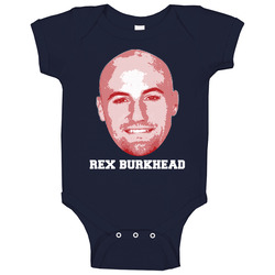 Rex Burkhead Face Big Head New England Football Player Fan Baby One Piece Rex Burkhead Face Big Head New England Football Player Fan Baby One Piece