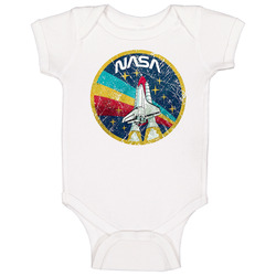 Vintage Colours Nasa Logo Baby One Piece Vintage Colours Nasa Logo Baby One Piece