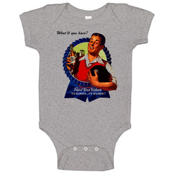 Pabst Blue Ribbon Beer Baby One Piece Pabst Blue Ribbon Beer Baby One Piece