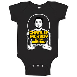 Charlie Mcavoy Is My Homeboy Funny Boston Hockey Baby One Piece