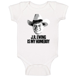 Jr Ewing Is My Homeboy Dallas Tv Villain Baby One Piece Jr Ewing Is My Homeboy Dallas Tv Villain Baby One Piece
