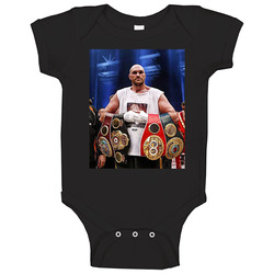 Tyson Fury 4 Belts Boxer Fighter Fan Baby One Piece Tyson Fury 4 Belts Boxer Fighter Fan Baby One Piece