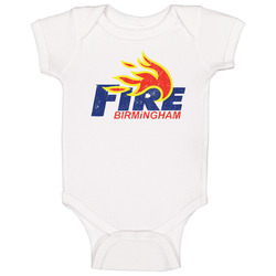 Birmingham Fire Europe American World League Football Team Logo Baby One Piece Birmingham Fire Europe American World League Football Team Logo Baby One Piece
