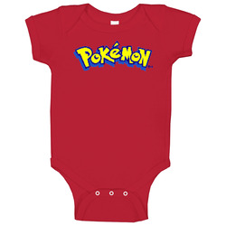Pokemon 8bit Logo Baby One Piece Pokemon 8bit Logo Baby One Piece