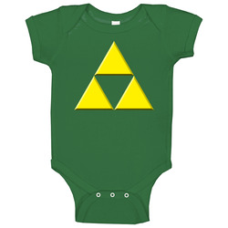 The Legend Of Zelda Triforce Baby One Piece The Legend Of Zelda Triforce Baby One Piece