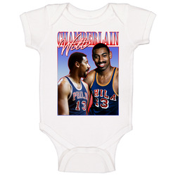 Wilt Chamberlain 90s Style Baby One Piece Wilt Chamberlain 90s Style Baby One Piece