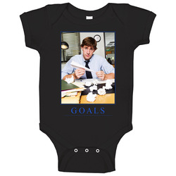 The Office Jim Halpert Goals Baby One Piece The Office Jim Halpert Goals Baby One Piece