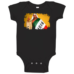 The Iron Sheik Wrestler Baby One Piece The Iron Sheik Wrestler Baby One Piece