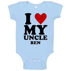 I Love My Uncle Ben Kids Baby One Piece I Love My Uncle Ben Kids Baby One Piece