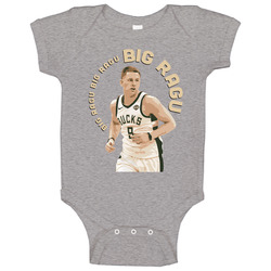 Big Ragu Donte Divincenzo Milwaukee Basketball Baby One Piece Big Ragu Donte Divincenzo Milwaukee Basketball Baby One Piece