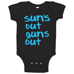 Suns Out Guns Out Popular 22 Jump Street Movie Dog Baby One Piece Suns Out Guns Out Popular 22 Jump Street Movie Dog Baby One Piece
