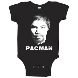 Manny Pacquiao Pacman Big Face Silhouette Boxing Fight Fan Baby One Piece Manny Pacquiao Pacman Big Face Silhouette Boxing Fight Fan Baby One Piece