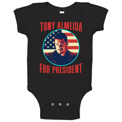 Tony Almeida 24 For President Spy Tv Fan Baby One Piece Tony Almeida 24 For President Spy Tv Fan Baby One Piece