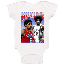 Julius Erving 90s Style Baby One Piece Julius Erving 90s Style Baby One Piece