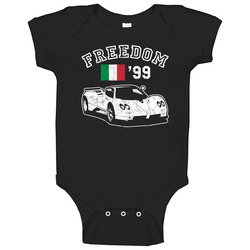 1999 Pagani Zonda Freedom Car Fan Worn Look Baby One Piece 1999 Pagani Zonda Freedom Car Fan Worn Look Baby One Piece