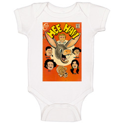 Hew Haw 70s Retro Comic Book Fan Baby One Piece Hew Haw 70s Retro Comic Book Fan Baby One Piece