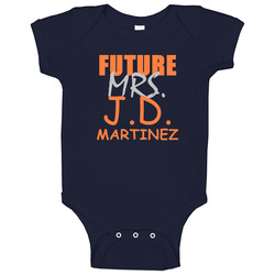 J D Martinez Future Mrs Detroit Michigan Baseball Sports Baby One Piece J D Martinez Future Mrs Detroit Michigan Baseball Sports Baby One Piece