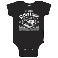 Beaver Liquor Funny Laugh Baby One Piece Beaver Liquor Funny Laugh Baby One Piece