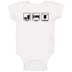 Eat Sleep Parkour Baby One Piece Eat Sleep Parkour Baby One Piece