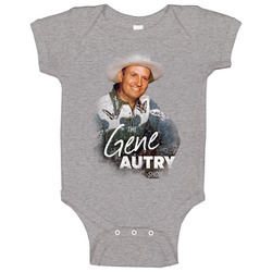 The Gene Autry Show Retro 50s Tv Show Poster Vintage Unisex Baby One Piece The Gene Autry Show Retro 50s Tv Show Poster Vintage Unisex Baby One Piece