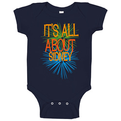 Sidney Michigan Its All About Funny Baby One Piece Sidney Michigan Its All About Funny Baby One Piece