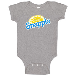 Snapple All Natural Retro Logo Distressed Vintage Baby One Piece Snapple All Natural Retro Logo Distressed Vintage Baby One Piece