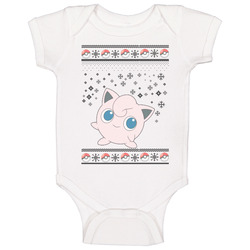 Jigglypuff Pokemon Ugly Christmas Sweater Baby One Piece Jigglypuff Pokemon Ugly Christmas Sweater Baby One Piece