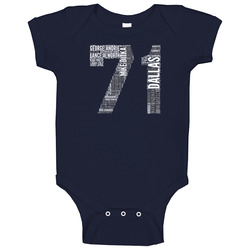 Dallas Football 1971 Superbowl Champions Team Roster Retro Sports Fan Baby One Piece Dallas Football 1971 Superbowl Champions Team Roster Retro Sports Fan Baby One Piece