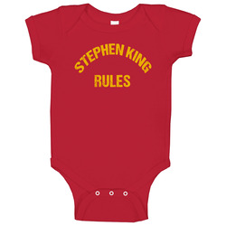 Stephen King Rules Fun The Monster Squad Popular Movie Baby One Piece Stephen King Rules Fun The Monster Squad Popular Movie Baby One Piece