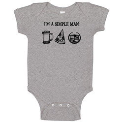 Cadillac Simple Man Beer Pizza Car Logo Driving Fan Baby One Piece Cadillac Simple Man Beer Pizza Car Logo Driving Fan Baby One Piece