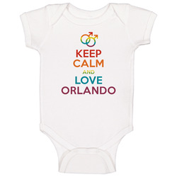 Keep Calm And Love Orlando Gay Pride Lgbt Baby One Piece Keep Calm And Love Orlando Gay Pride Lgbt Baby One Piece