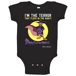 I'm The Terror That Flaps In The Night Darkwing Duck Kids Tv Show Cartoon Baby One Piece I'm The Terror That Flaps In The Night Darkwing Duck Kids Tv Show Cartoon Baby One Piece