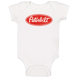 Peterbilt Automobile Car Truck Motorcycle Cool Distressed Style Brand Logo Emblem Baby One Piece Peterbilt Automobile Car Truck Motorcycle Cool Distressed Style Brand Logo Emblem Baby One Piece