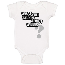 What You Talkin' About Willis Different Strokes Baby One Piece What You Talkin' About Willis Different Strokes Baby One Piece