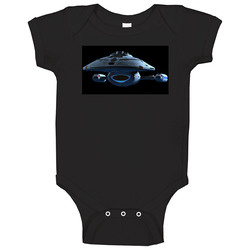 Star Trek Voyager Ship Retro 90s Tv Show Fan Baby One Piece Star Trek Voyager Ship Retro 90s Tv Show Fan Baby One Piece