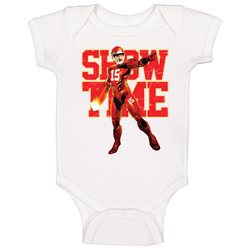 Patrick Mahomes Showtime Ironman Parody Kc Kansas City Football Baby One Piece Patrick Mahomes Showtime Ironman Parody Kc Kansas City Football Baby One Piece
