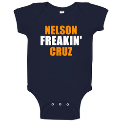 Nelson Cruz Freakin Houston Baseball Sports Texas Baby One Piece Nelson Cruz Freakin Houston Baseball Sports Texas Baby One Piece