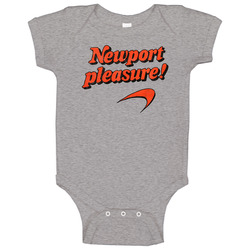 Newport Pleasure Cigarette Fan Baby One Piece Newport Pleasure Cigarette Fan Baby One Piece