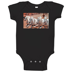 Chariot Race Ben-hur 1959 Movie Baby One Piece Chariot Race Ben-hur 1959 Movie Baby One Piece