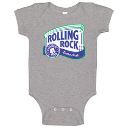 Rolling Rock Premium Beer Extra Pale Distressed Logo Vintage Baby One Piece Rolling Rock Premium Beer Extra Pale Distressed Logo Vintage Baby One Piece