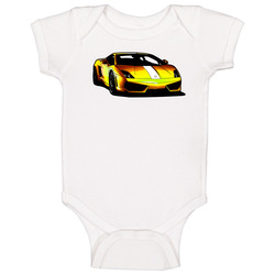 Black And White 2010 Lamborghini Gallardo Some Girls Chase Boys Cool Car Baby One Piece Black And White 2010 Lamborghini Gallardo Some Girls Chase Boys Cool Car Baby One Piece